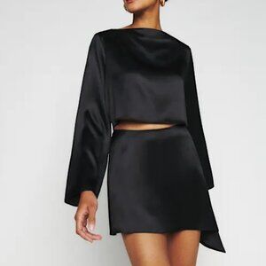 NWT Reformation | Anaya Silk Skirt Set